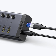 Заредете изображение във визуализатора на галерията – Ugreen multifunctional HUB 7in1 USB Type C - 7x USB Type A 3.0 PD DC 12V gray (CM481)
