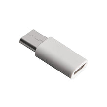 Заредете изображение във визуализатора на галерията – Micro USB to USB Type C Adapter Data Sync Charge white
