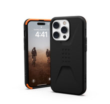 Заредете изображение във визуализатора на галерията – (UAG) Urban Armor Gear Monarch гръб за iphone 14 pro черен
