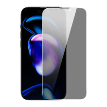 Заредете изображение във визуализатора на галерията – Baseus Privacy Tempered Glass for iPhone 14 Pro Full Screen 0.4mm Privacy Filter Anti Spy + Mounting Kit
