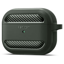 Заредете изображение във визуализатора на галерията – Spigen RUGGED ARMOR Apple AIRPODS PRO 1 MILITARY GREEN
