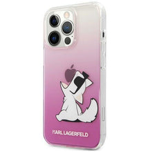 Заредете изображение във визуализатора на галерията – Original faceplate case karl lagerfeld klhcp14xcfnrcpi for iphone 14 pro max (choupette eat / pink)
