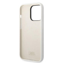 Заредете изображение във визуализатора на галерията – Karl Lagerfeld KLHCP14LSNIKBCH iPhone 14 Pro 6.1" hardcase white/white Silicone Ikonik
