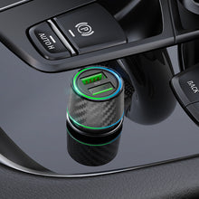 Заредете изображение във визуализатора на галерията – Borofone Car charger BZ21A Brilliant - 2xUSB - QC 3.0 36W black
