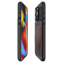 Заредете изображение във визуализатора на галерията – Spigen SLIM ARMOR CS IPHONE 15 PRO MAX BLACK
