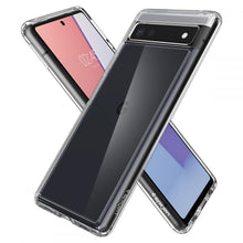 Заредете изображение във визуализатора на галерията – Spigen Ultra Hybrid case for Google Pixel 6A transparent
