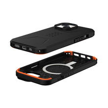 Заредете изображение във визуализатора на галерията – ( uag ) urban armor gear civilian гръб за iphone 13 / 14 compatible with magsafe black
