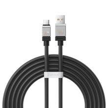 Заредете изображение във визуализатора на галерията – BASEUS cabel USB to Type C CoolPlay Fast Charging 100W 2m black CAKW000701
