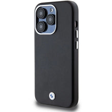 Заредете изображение във визуализатора на галерията – BMW Signature Wrapped Metal MagSafe case for iPhone 14 Pro Max - black
