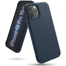 Заредете изображение във визуализатора на галерията – Ringke Onyx Durable TPU Case Cover for iPhone 12 Pro Max blue (OXAP0042)

