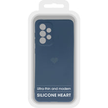 Заредете изображение във визуализатора на галерията – Vennus Silicone Heart Case for Samsung Galaxy A53 5G design 1 navy
