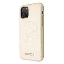 Заредете изображение във визуализатора на галерията – Guess GUHCN58RSSASGO iPhone 11 Pro złoty/gold hard case Saffiano 4G Circle Logo
