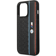 Заредете изображение във визуализатора на галерията – Original Case BMW M Edition Hexo Pattern hardcase BMHCP14X22PGVK for Iphone 14 Pro Max Black
