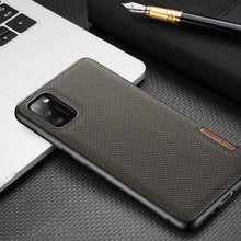Заредете изображение във визуализатора на галерията – Dux Ducis Fino case covered with nylon material for Samsung Galaxy A41 gray

