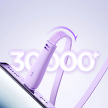 Заредете изображение във визуализатора на галерията – Joyroom S-A40 Colorful Series 3in1 retractable cable USB-A to USB-C / Lightning / microUSB 1m - purple
