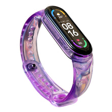 Заредете изображение във визуализатора на галерията – Replacment silicone band strap for Xiaomi Mi Band 6 / 5 purple
