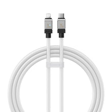 Заредете изображение във визуализатора на галерията – BASEUS cabel Type C to Apple Lightning 8-pin CoolPlay Fast Charging 20W 1m white CAKW000002
