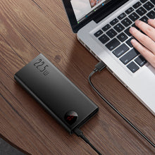 Заредете изображение във визуализатора на галерията – Baseus Adaman power bank with fast charging 20000mAh 22.5W + USB C 3A cable 0.3m black
