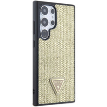 Заредете изображение във визуализатора на галерията – Guess Rhinestone Triangle case for Samsung Galaxy S24 Ultra - gold
