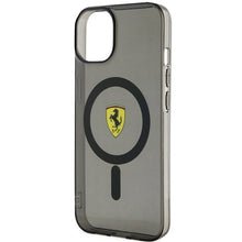 Заредете изображение във визуализатора на галерията – Original FERRARI hardcase Translucent Magsafe FEHMP14SURKK for Iphone 14 Black
