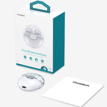 Заредете изображение във визуализатора на галерията – Choetech TWS wireless headphones with charging case white (BH-T08)
