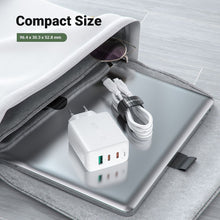 Заредете изображение във визуализатора на галерията – Acefast charger usb a + 2 x typ c qc3.0 pd65w a13 white

