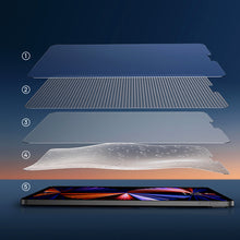 Заредете изображение във визуализатора на галерията – Baseus 2x Full-glass film 0.3mm tempered glass for iPad Pro 12.9'' 2021 (5th gen.) / 2020 (4th gen.) / 2018 (3rd gen.) with mounting kit
