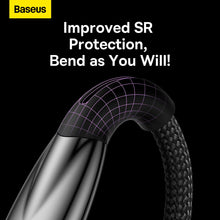 Заредете изображение във визуализатора на галерията – BASEUS cable USB A to Type C Power Delivery 100W Glimmer Series CADH000501 2m black
