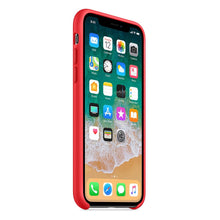 Заредете изображение във визуализатора на галерията – Silicone Case Soft Flexible Rubber Cover for iPhone XS / X red

