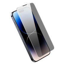 Заредете изображение във визуализатора на галерията – Baseus Privacy Tempered Glass For iPhone 14 Pro Max Full Screen 0.4mm Privacy Filter Anti Spy + Mounting Kit
