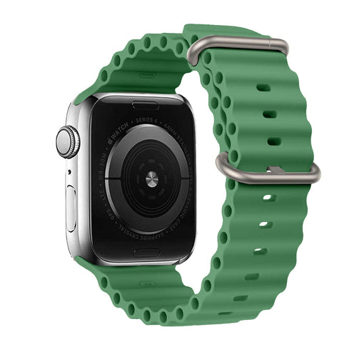 Silicone loop for Apple Watch 42/44/45/49 design 1 green
