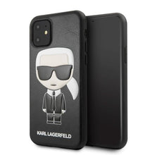 Заредете изображение във визуализатора на галерията – Karl Lagerfeld KLHCN61IKPUBK iPhone 11 6,1" / Xr hardcase czarny/black Ikonic Karl Fullbody
