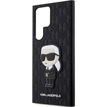 Заредете изображение във визуализатора на галерията – Karl Lagerfeld KLHCS23LSAKLHKPK S23 Ultra S918 hardcase black/black Saffiano Monogram Ikonik
