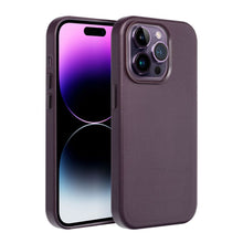 Заредете изображение във визуализатора на галерията – Leather Mag Cover for IPHONE 15 PRO dark violet
