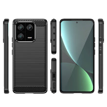Заредете изображение във визуализатора на галерията – Carbon Case case for Xiaomi 13 Pro flexible silicone carbon cover black
