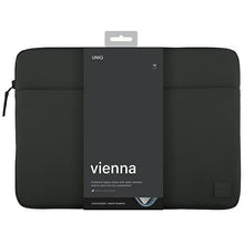 Заредете изображение във визуализатора на галерията – Uniq Vienna laptop Sleeve 16" case - black Waterproof RPET
