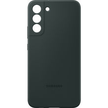 Заредете изображение във визуализатора на галерията – Samsung Silicone Cover Rubber Silicone Cover Case for Samsung Galaxy S22 dark green (EF-PS901TGEGWW)
