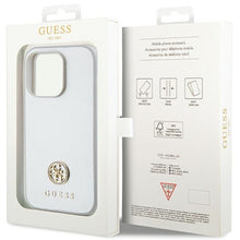 Заредете изображение във визуализатора на галерията – Original Case GUESS Strass Metal Logo GUHCP15XPS4DGPS for Iphone 15 Pro Max silver
