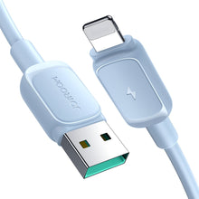 Заредете изображение във визуализатора на галерията – Lightning - USB 2.4A cable 1.2m Joyroom S-AL012A14 - blue
