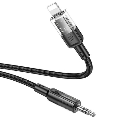 HOCO cable AUX Audio Jack 3,5mm to Lightninng 8-pin UPA27 1,2m black