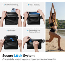 Заредете изображение във визуализатора на галерията – Spigen a620 universal waterproof waist bag 2-pack black - TopMag
