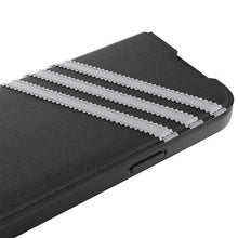 Заредете изображение във визуализатора на галерията – Adidas OR Booklet Case PU iPhone 14 Pro black/white 50196

