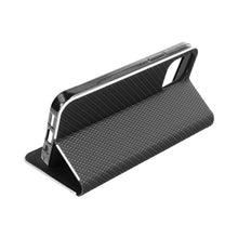 Заредете изображение във визуализатора на галерията – Forcell luna carbon тип книга за samsung a03 black - TopMag
