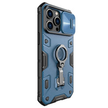 Заредете изображение във визуализатора на галерията – Nillkin CamShield Armor Pro Magnetic Case for iPhone 14 Pro Max Magnetic MagSafe Cover with Camera Cover blue
