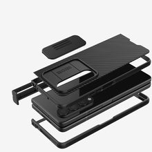 Заредете изображение във визуализатора на галерията – Nillkin CamShield Pro Case (simple) Samsung Galaxy Z Fold 4 cover with camera cover blue

