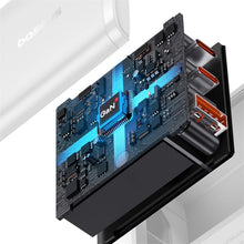 Заредете изображение във визуализатора на галерията – Baseus Cube Pro 65W GaN charger 2x USB-C USB-A - white
