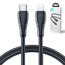 Заредете изображение във визуализатора на галерията – Joyroom USB C - Lightning 20W Surpass Series cable for fast charging and data transfer 2 m black (S-CL020A11)
