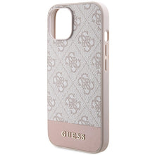 Заредете изображение във визуализатора на галерията – Original Case GUESS 4G Stripe Collection hardcase GUHCP15SG4GLPI for Iphone 13/14/15 pink
