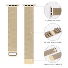 Заредете изображение във визуализатора на галерията – Milanese bracelet loop for Apple Watch 42/44/45mm gold
