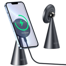 Заредете изображение във визуализатора на галерията – Dux Ducis Duzzona wireless charger W3 Magsafe - with desktop and car holder 15W grey
